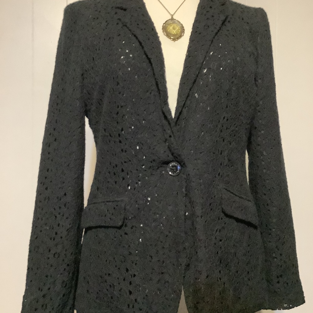 Ladies Black  Jacket, sz 2, Dana Bachman.